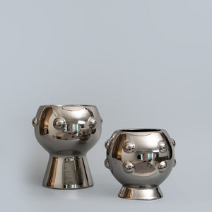 Pewter Opal Vase