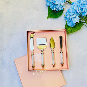 Cheese Knives, Set Of 4 - Crystal