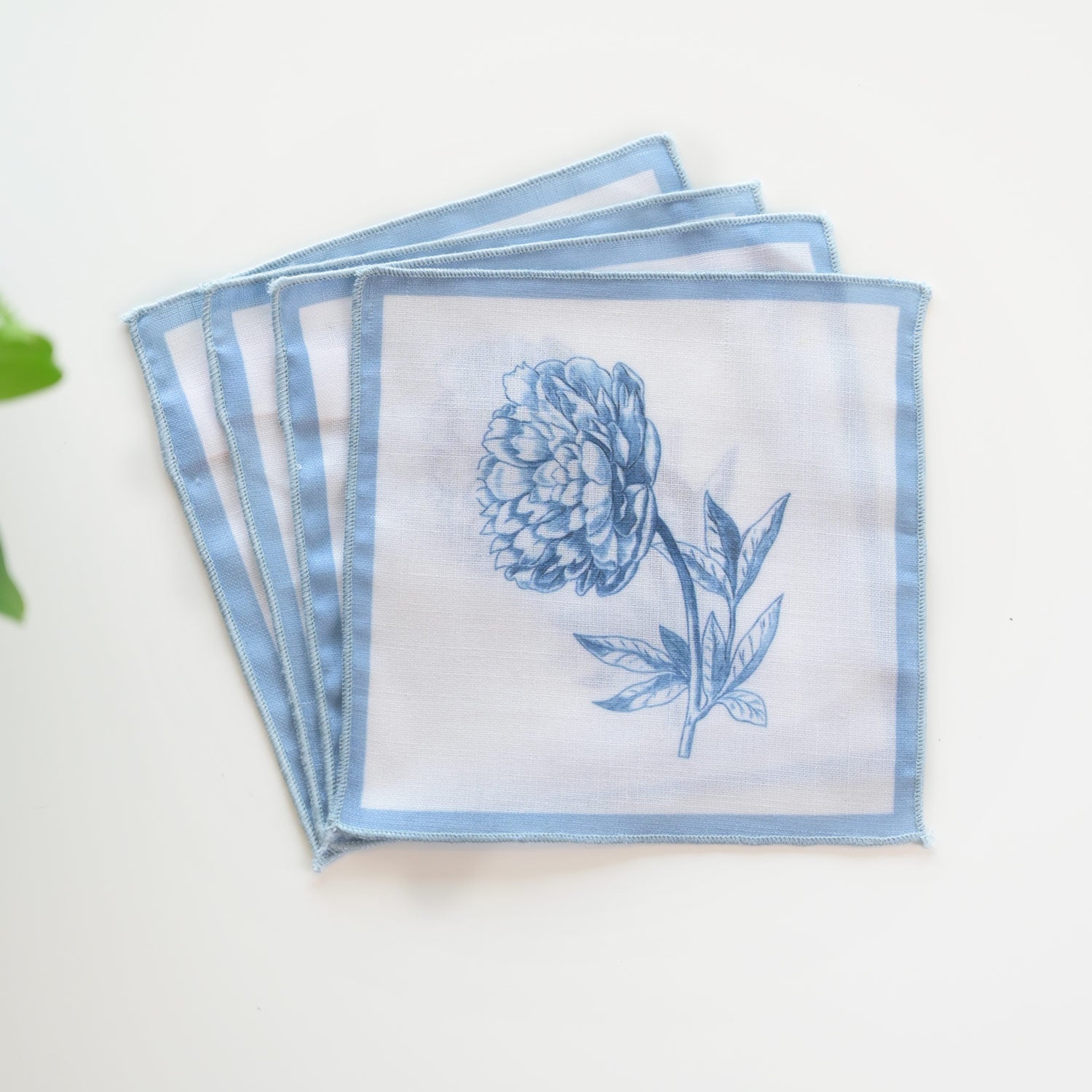 Printed Cocktail Napkins - Set of 4