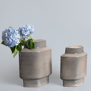 Smoked Glazed Ceramic Vase