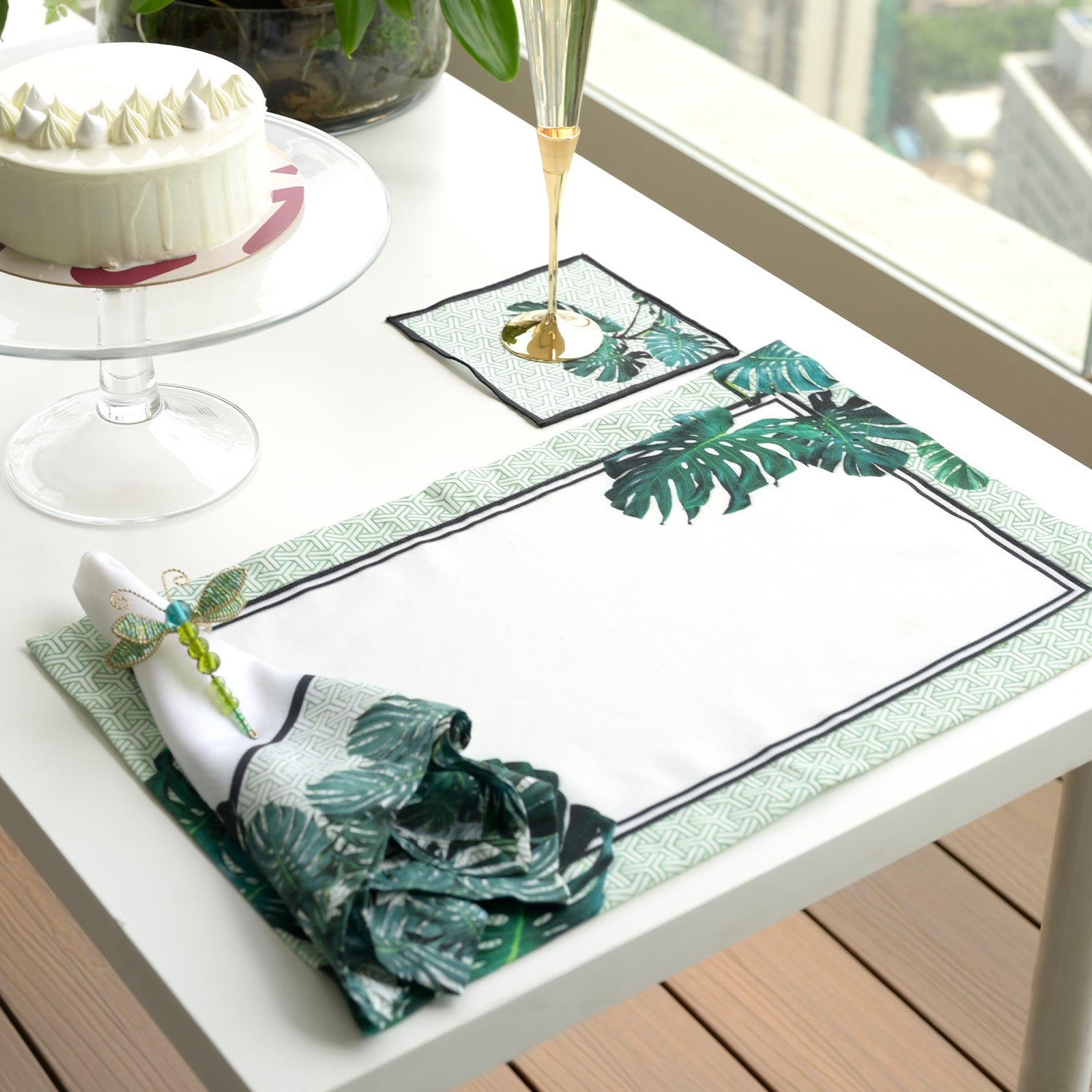 Printed Cocktail Napkins - Set of 4