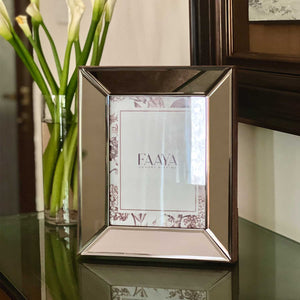 Medium Amadeus Bevelled Glass Photo Frame - Champagne