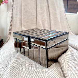 Bevelled Mirror Box - Champagne Bronze