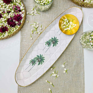 Oval Platter with Dip Bowl - Rambagh Regalia
