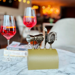 Bar Tool Set - Bella Pelle Casa (Olive)