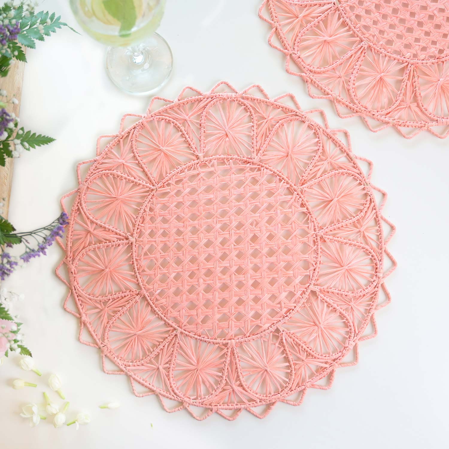 Raffia Table Mat - Set of 2