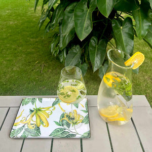 Serving Tray, Medium Rectangle - Borneo Botanicals, Citrine