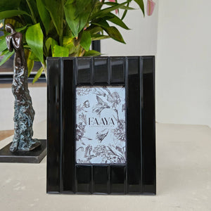 Amadeus Bevelled Glass Photo Frame - Black