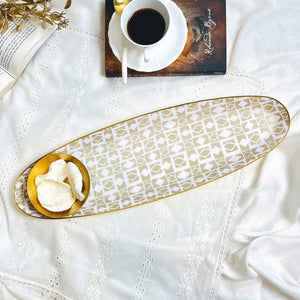 Oval Platter with Dip Bowl - Handloom Harmony