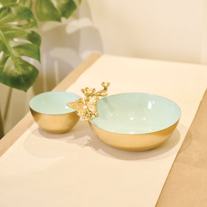 Metal Nut Bowl, Set of 2 - Assame Autumn