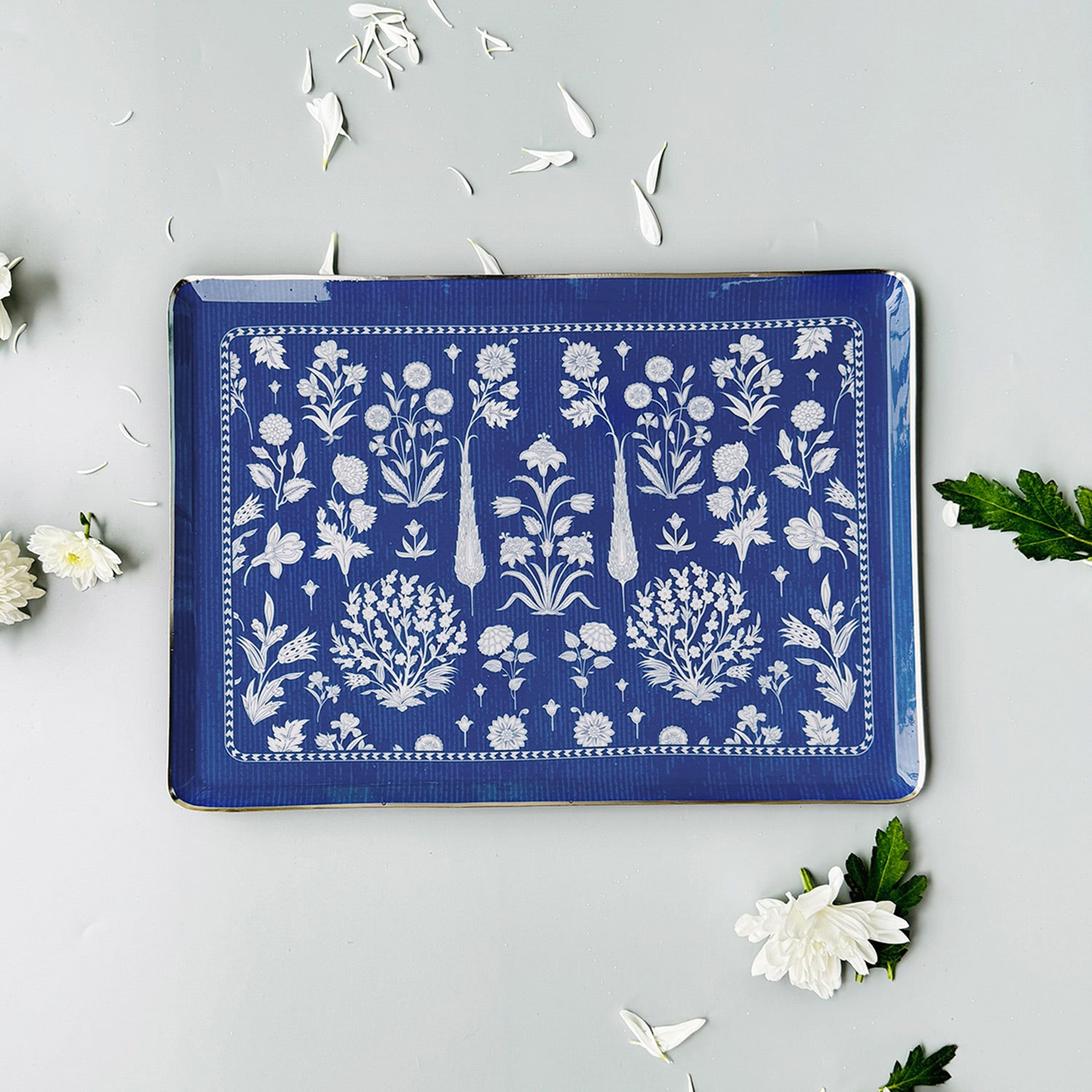 Royal Malabar Metal Rectangle Tray