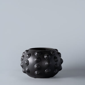 Dune Pebble Ebony Ceramic Vase