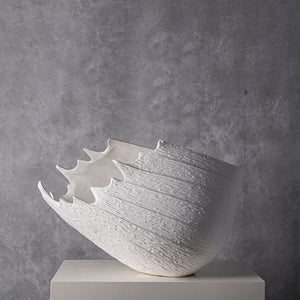 Sweep Ivory Ceramic Vase