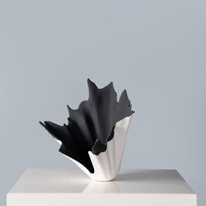 Flame Ebony Ceramic Vase