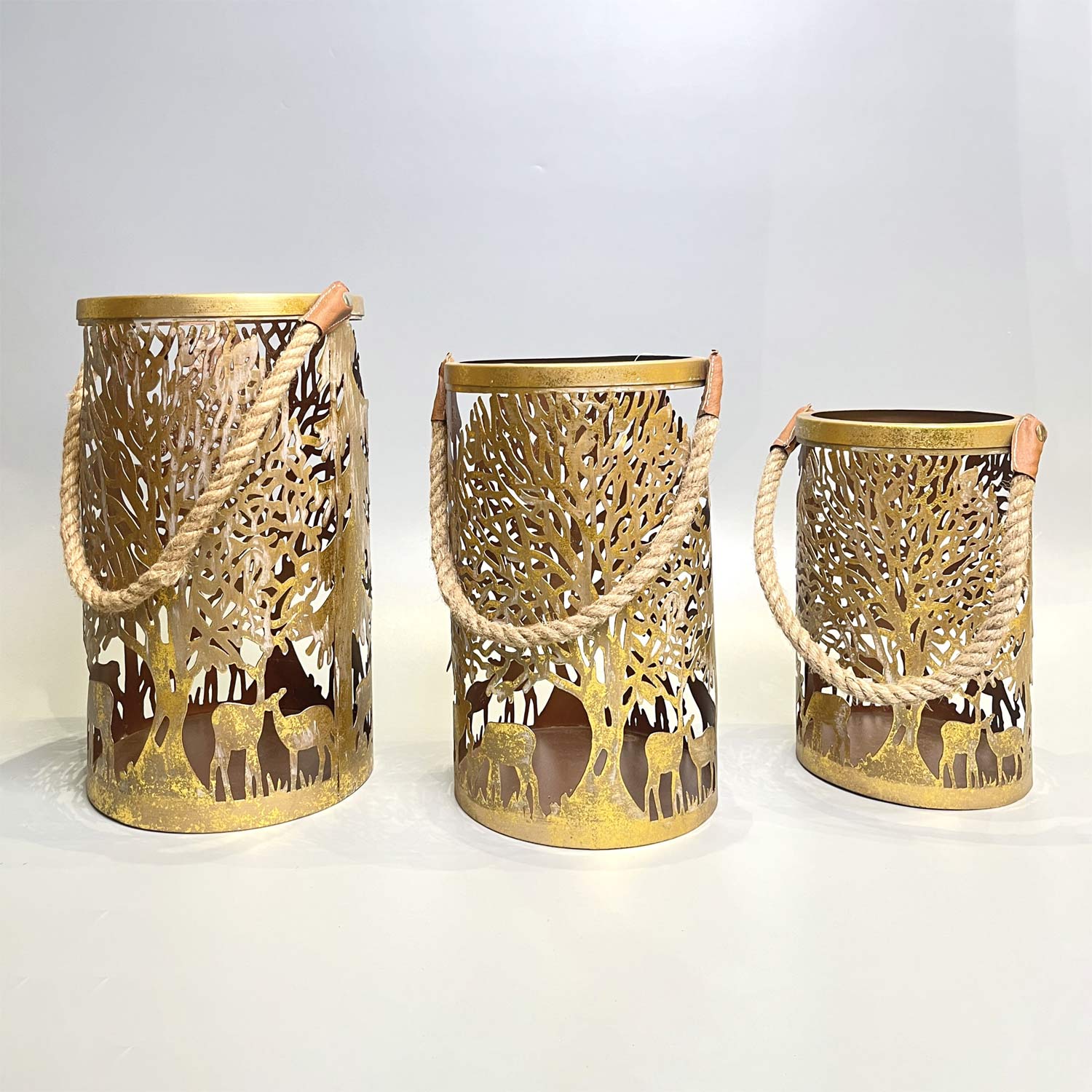 Caribou Lanterns - set of 3