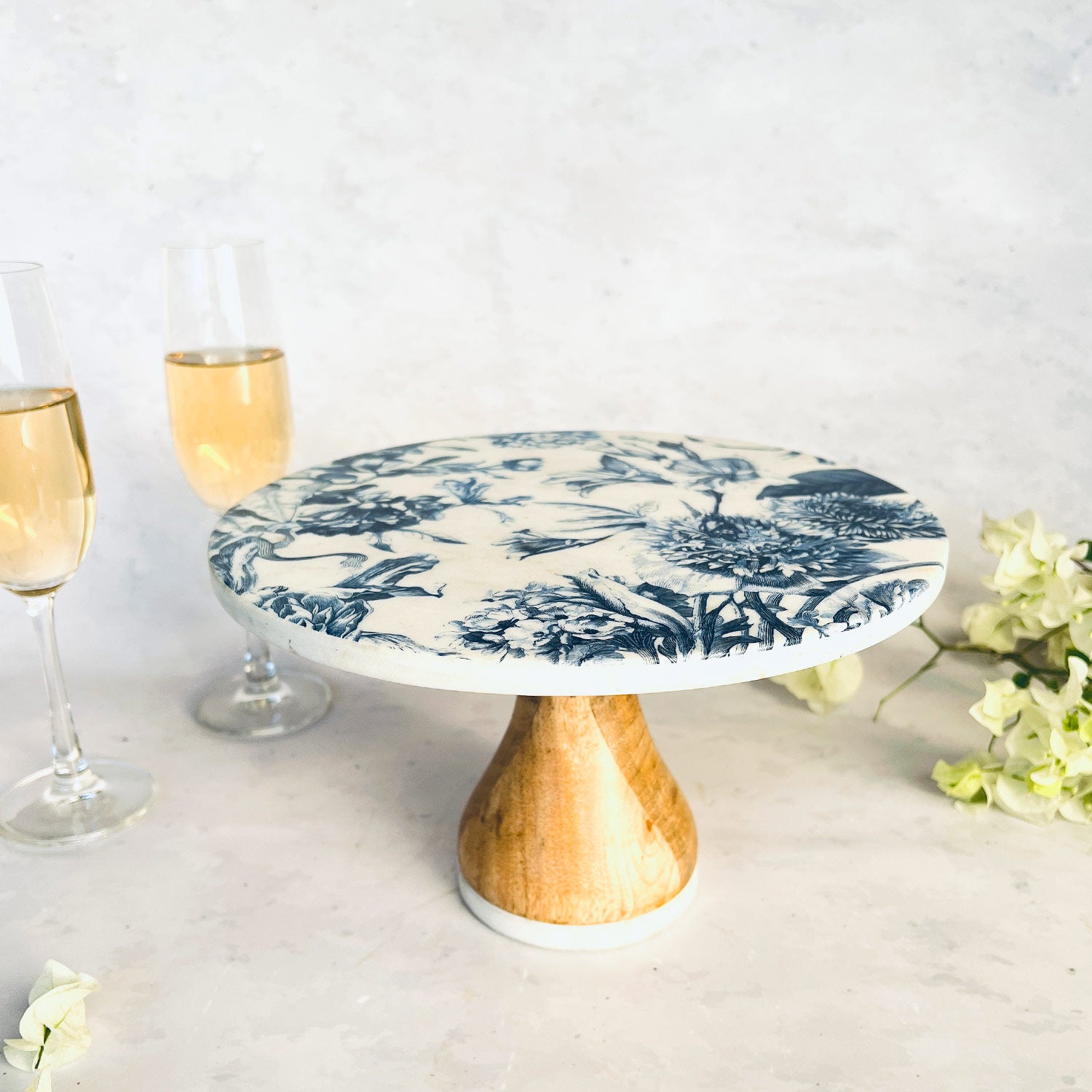 Marble Cake Stand With Cake Server - Brittany Blanc