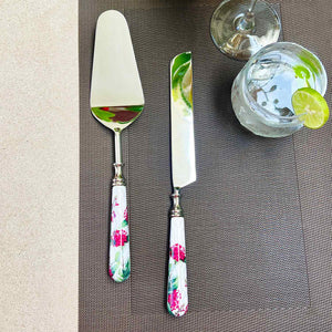 Cake Server & Knife Duo - Chilean Blanco