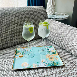 Serving Tray, Medium Rectangle - Lisbon Lemon