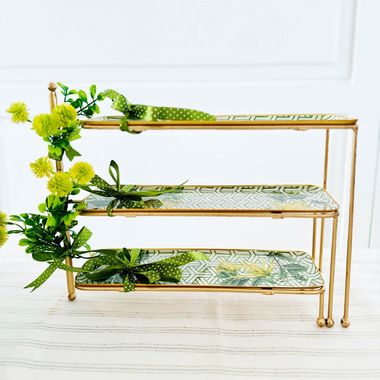 3 Tier Stand with Long Trays - Borneo Botanicals Citrine