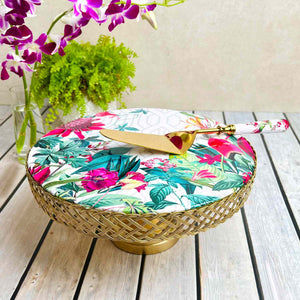 Cake Stand With Server Gift Set - Chilean Blanco