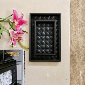 Amadeus Bevelled Glass Tray - Black
