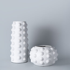 Dune Pebble Ivory Ceramic Vase