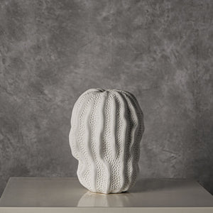 Sea Coral Ivory Ceramic Vase