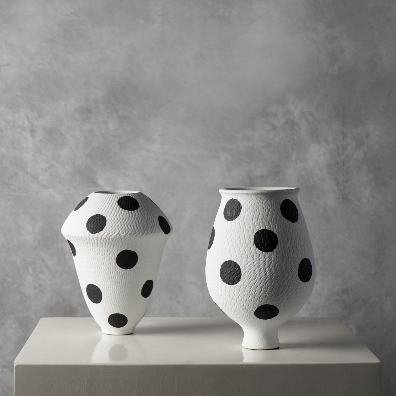 Polka Dots Ceramic Vase