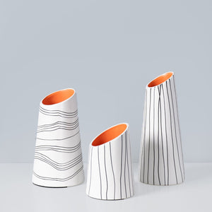 Oscillo Saffron Ceramic Vase