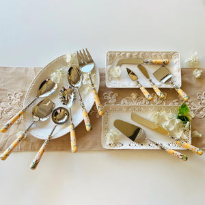 Serving Cutlery, Gift Set of 12 - Lisbon Lemon