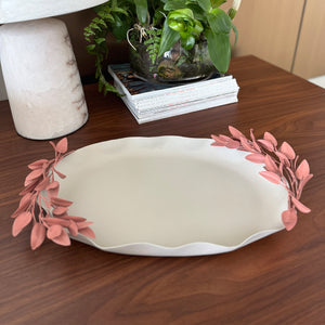 Metal Rust Leaf Tray