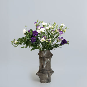 Glazed Tree Trunk Ceramic Vase