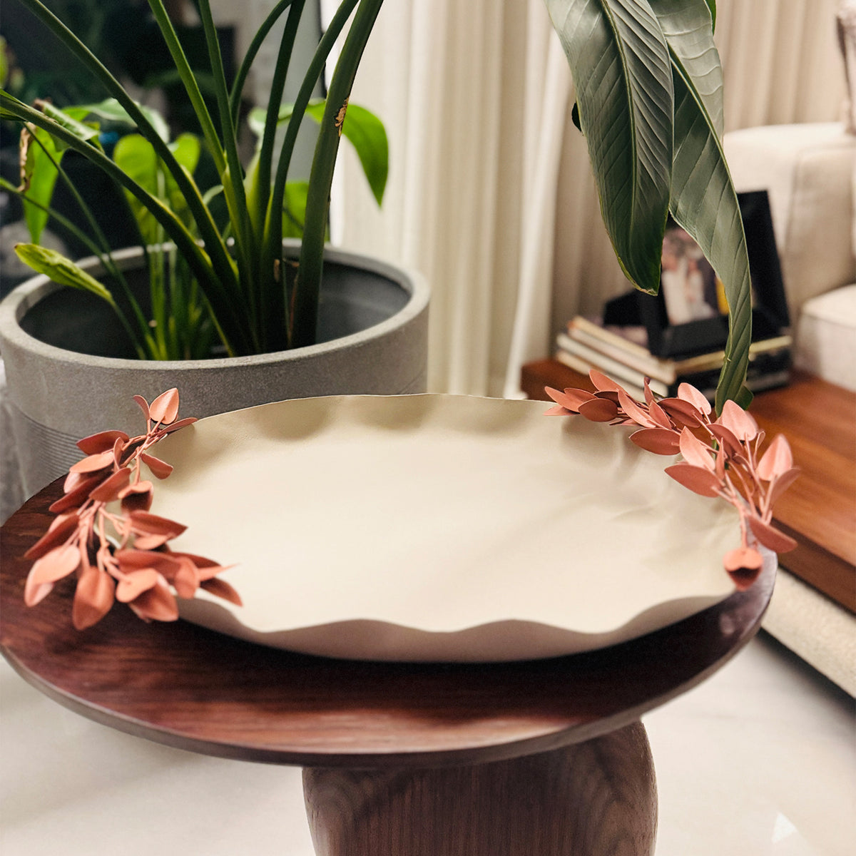 Metal Rust Leaf Tray – Faaya Gifting