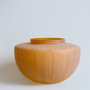 Amber Gold Dekcha Glass Vase - Medium