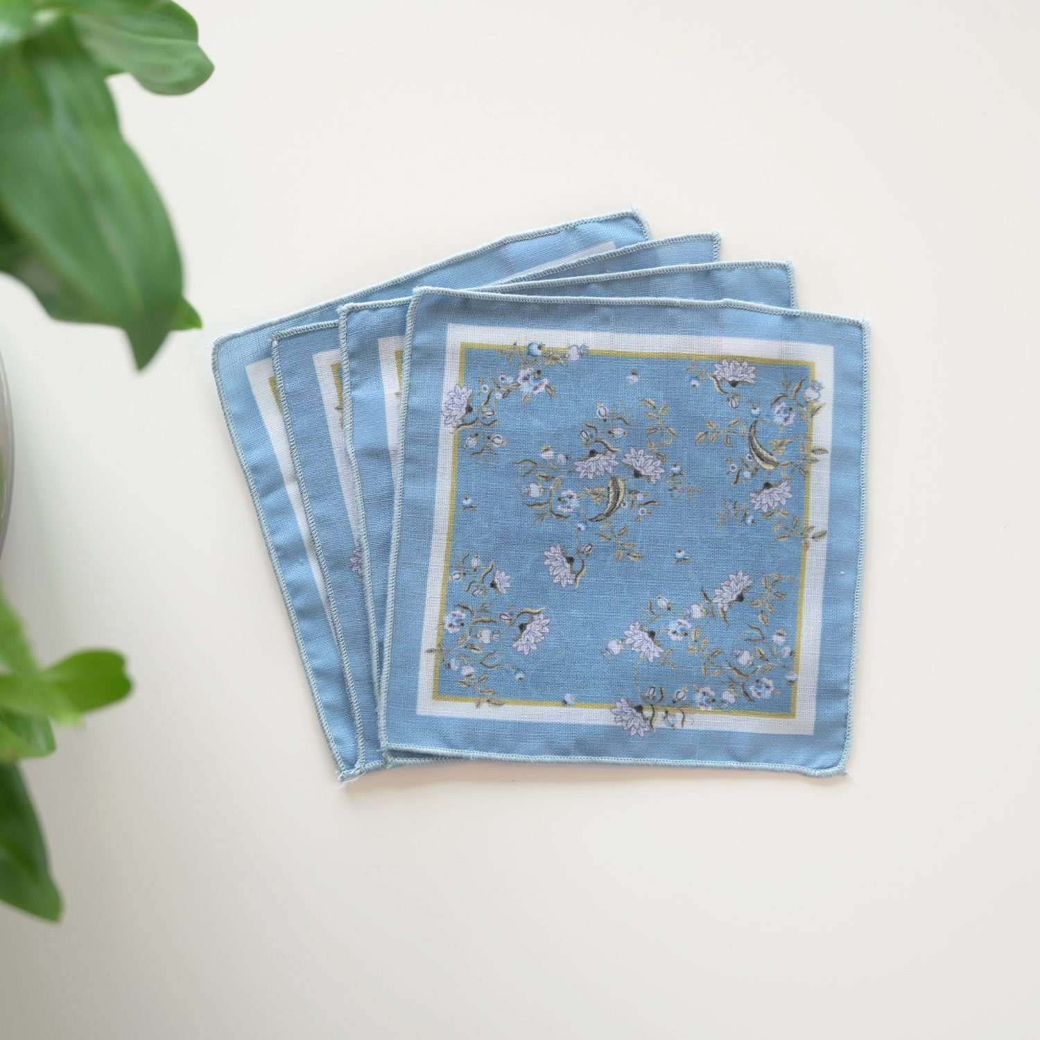 Printed Cocktail Napkins - Set of 4