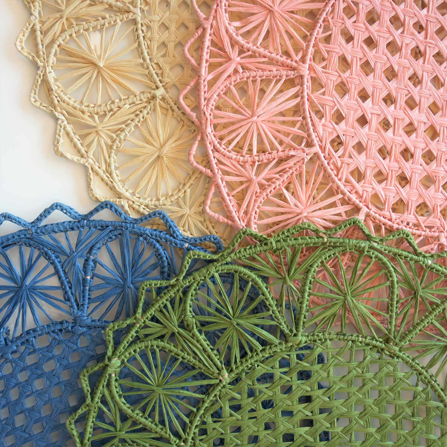 Raffia Table Mat - Set of 2