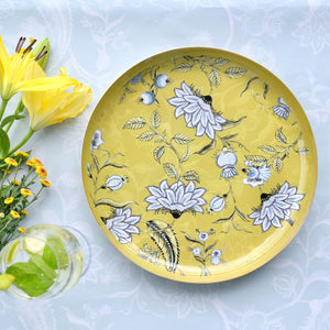 Metal Round Tray - Ethnic Chintz