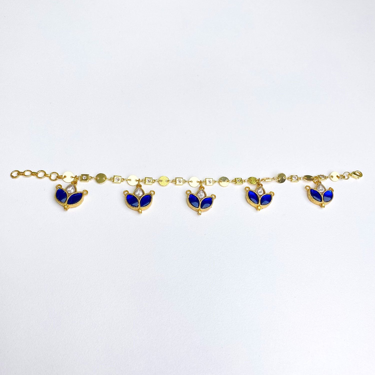 Rambagh Lotus Bracelet - Royal Blue