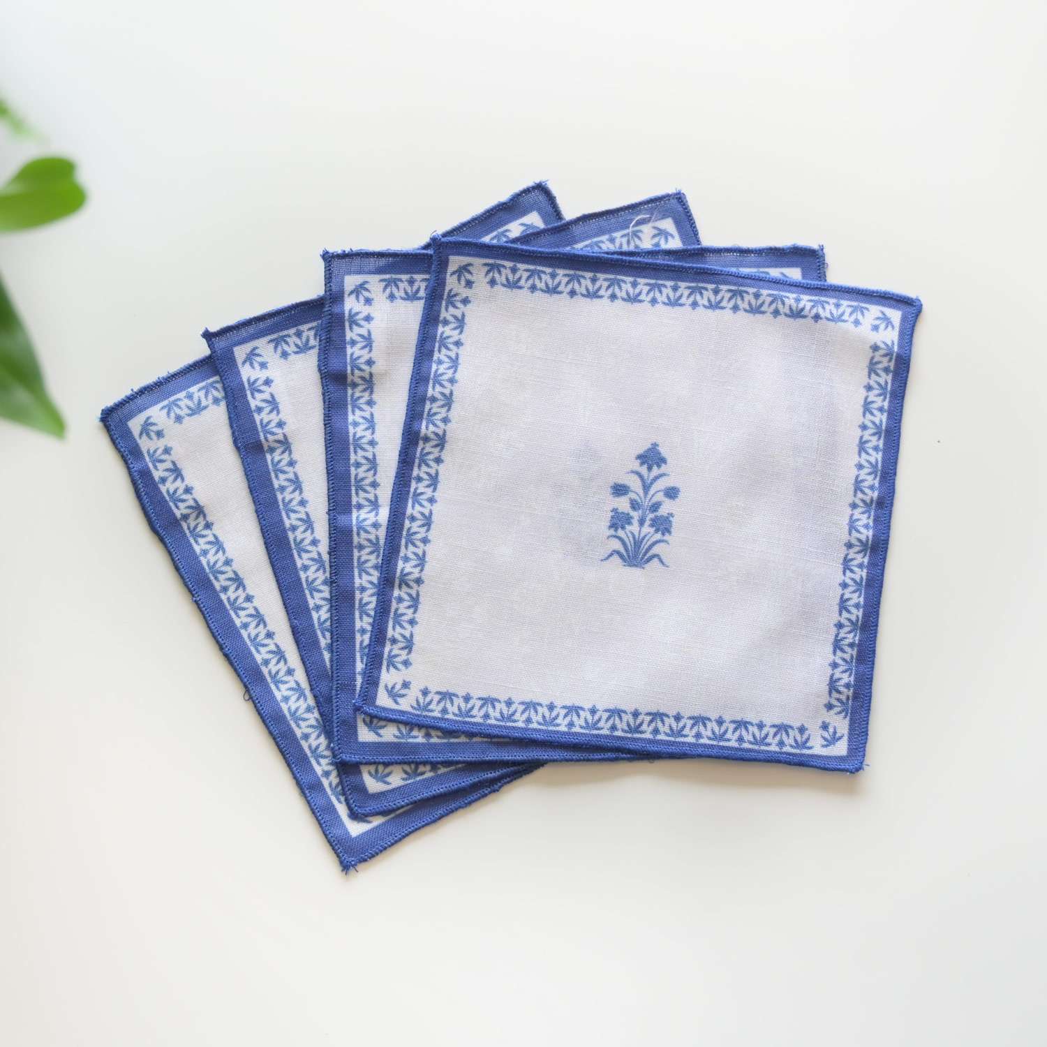 Printed Cocktail Napkins - Set of 4