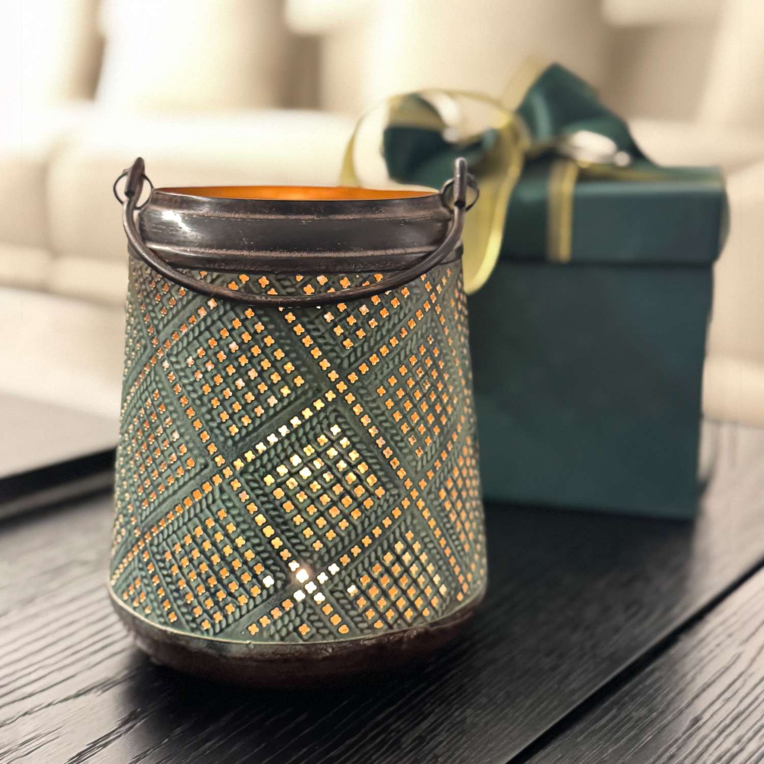 Mini Noor Lantern Metal - Gold