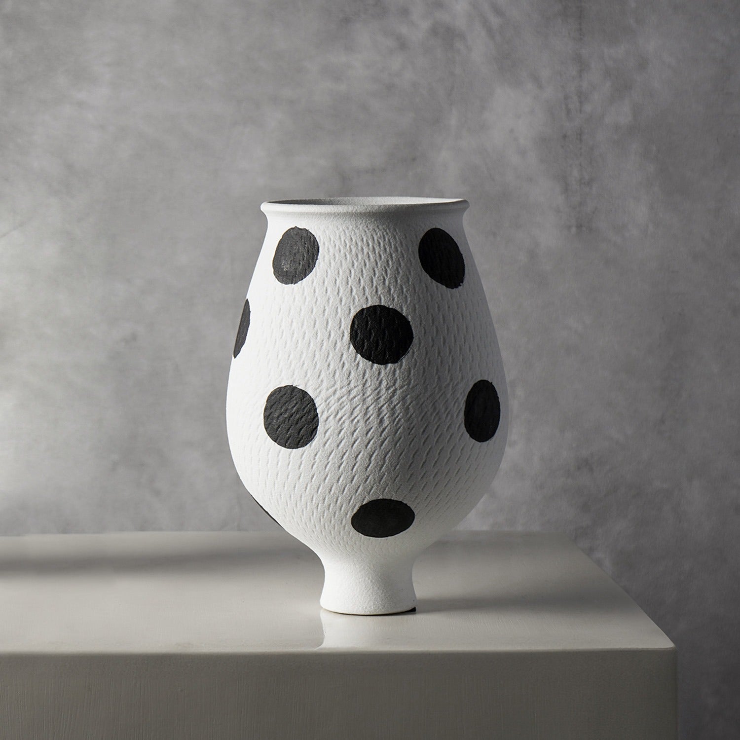 Polka Dots Ceramic Vase