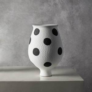 Polka Dots Ceramic Vase