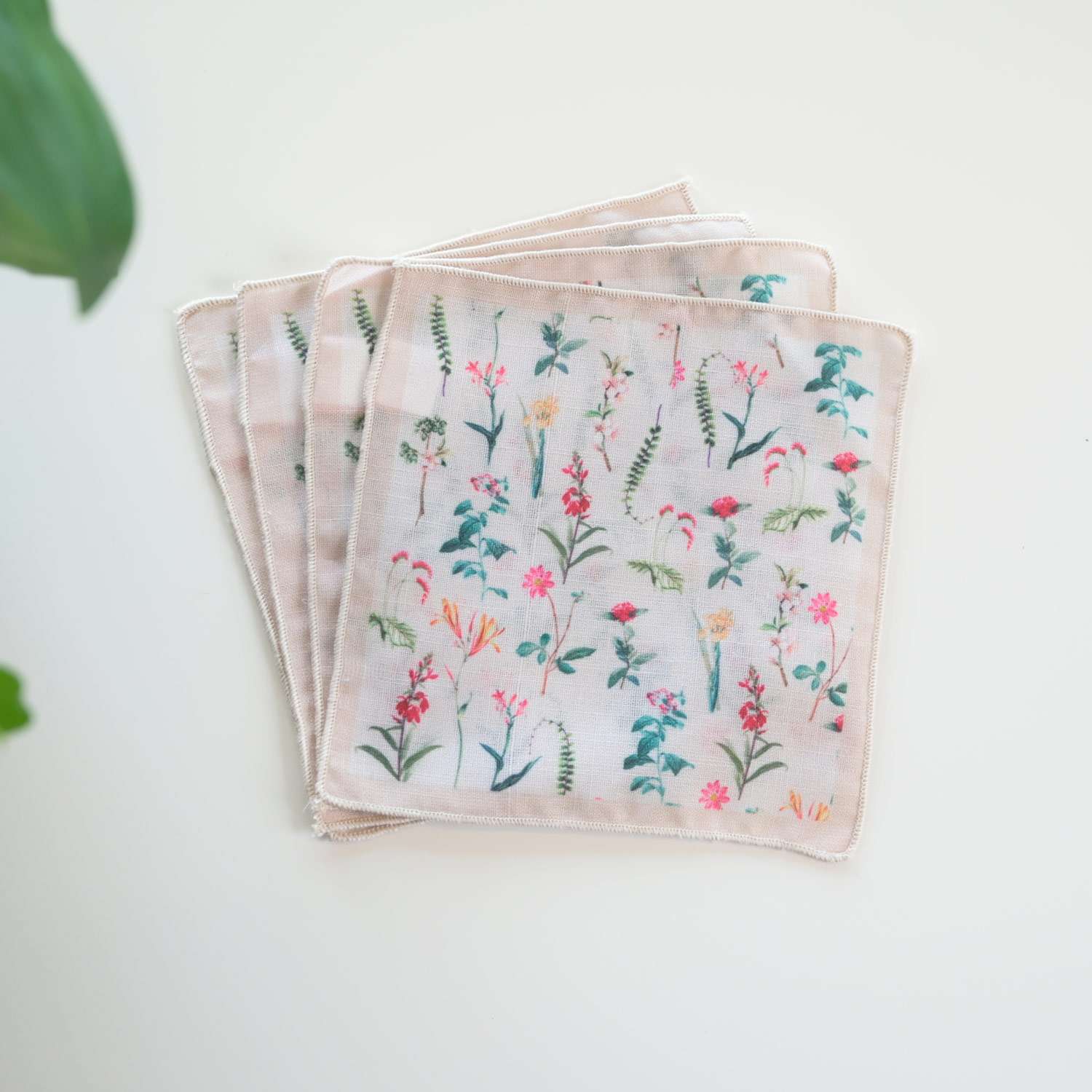Printed Cocktail Napkins - Set of 4