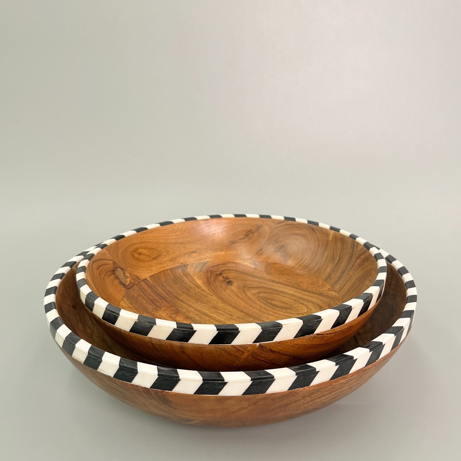 Wooden Bowl Large - Uma Black