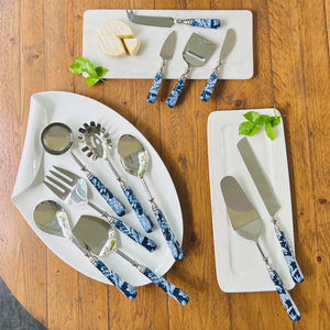 Serving Cutlery, Gift Set of 12 - Brittany Bleu