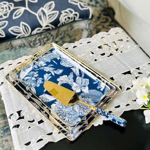 Serving Platter with Server, Gift Set of 3 - Brittany Bleu
