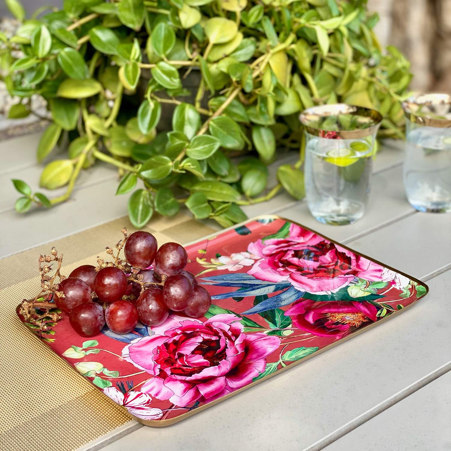 Serving Tray, Medium Rectangle - Windsor Blooms