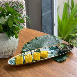 Oval Platter With Dip Bowl - Amazonia Day