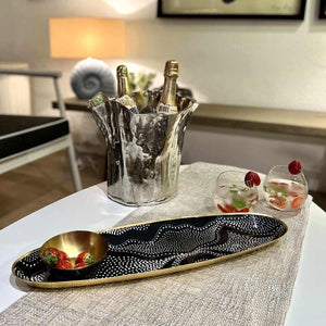 Oval Platter With Dip Bowl - Maasai Valley