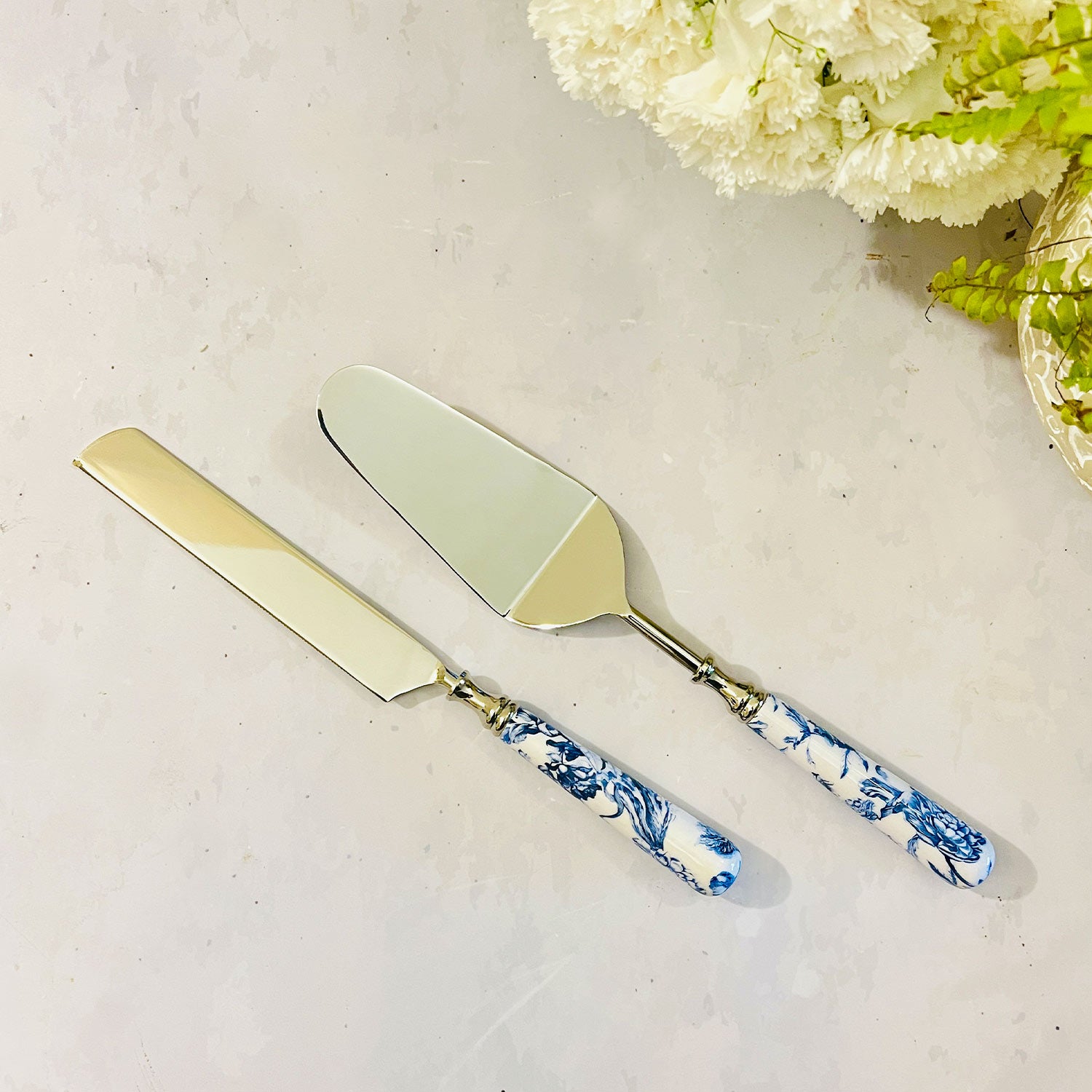 Cake Server & Knife Duo - Brittany Blanc